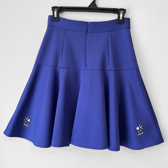 NEW! Catherine Malandrino  Viola Fit and Flare Jem Stone Skirt, Size 2 - Picture 7 of 16